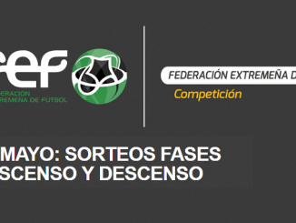 El próximo martes 2 de mayo sorteos de las Fases de Ascenso y Descenso de las distintas categorías