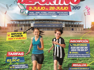 Cartel del Primer campus de verano de La Academia Club Deportivo Badajoz