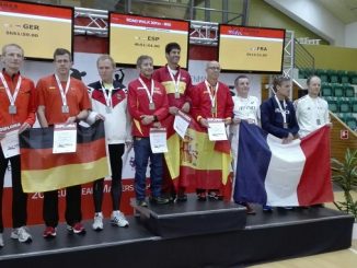 Miguel Periañez cuarto plaza en la prueba de los 20km marcha M50 en el europeo de veteranos