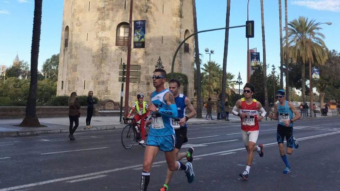 Juan Domingo Gómez octavo en el EDP Medio Maratón de Sevilla