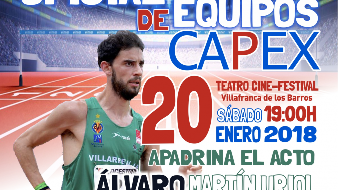 El Capex se presenta este sábado con Álvaro Martín Uriol (Atleta Olímpico), como padrino
