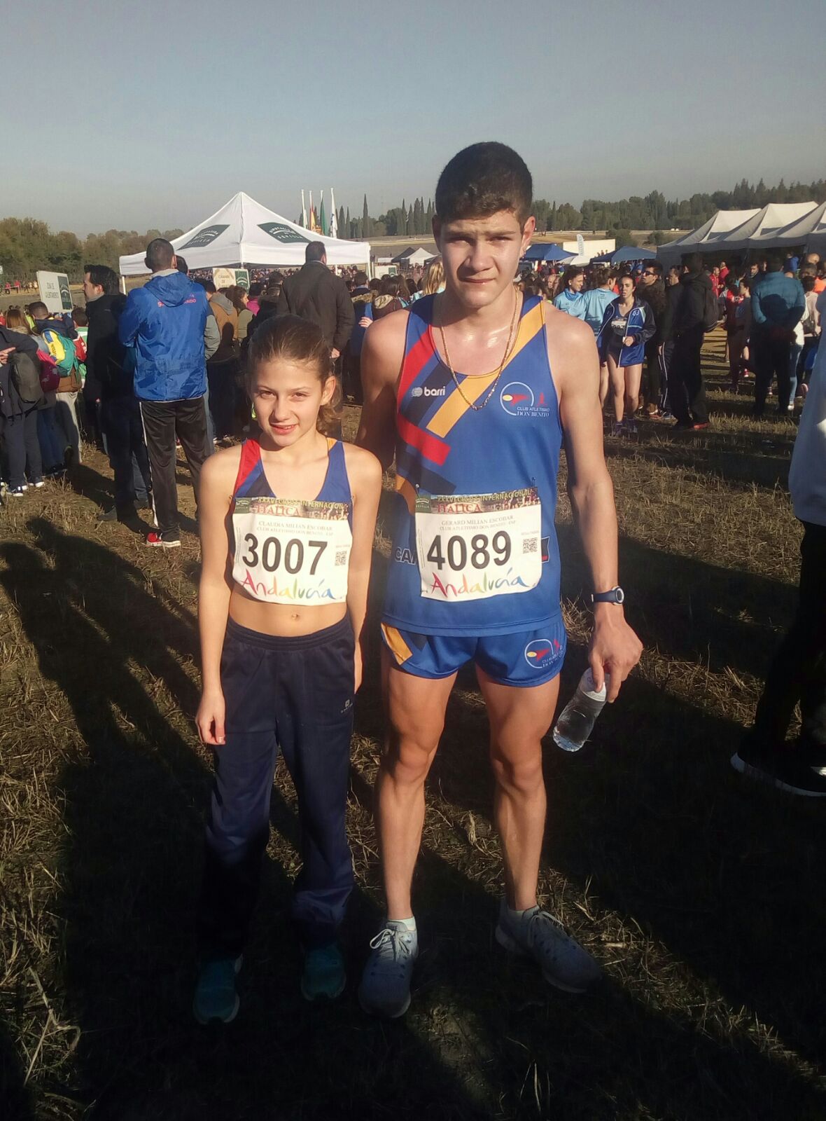 Tres pódiums para el Club de Atletismo Don Benito en Casar de Cáceres - Hermanos Milian en el Cross Itálica