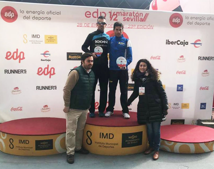 Juan Domingo Gómez octavo en el EDP Medio Maratón de Sevilla