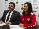 Presentación oficial de Yamila Rodríguez con el Santa Teresa Badajoz