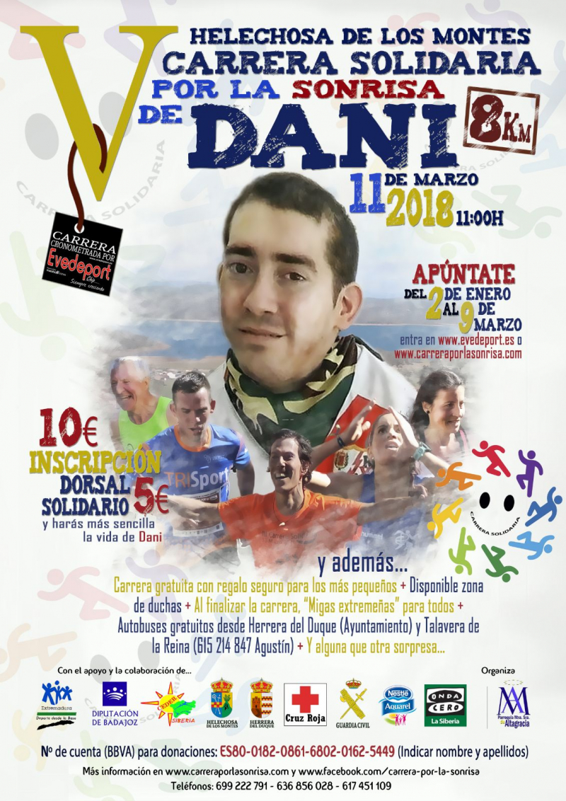 Cartel - Elena Ayuso, madrina de lujo para la V Carrera Solidaria por la Sonrisa de Dani