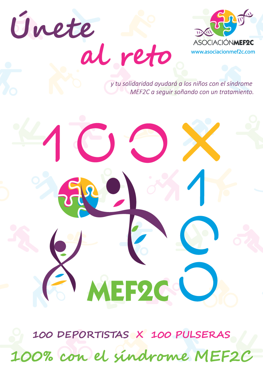 Únete al Reto 100 x 100 con el MEF2C (Asociación Síndrome MEF2C) Únete al Reto 100 x 100 con el MEF2C (Asociación Síndrome MEF2C)