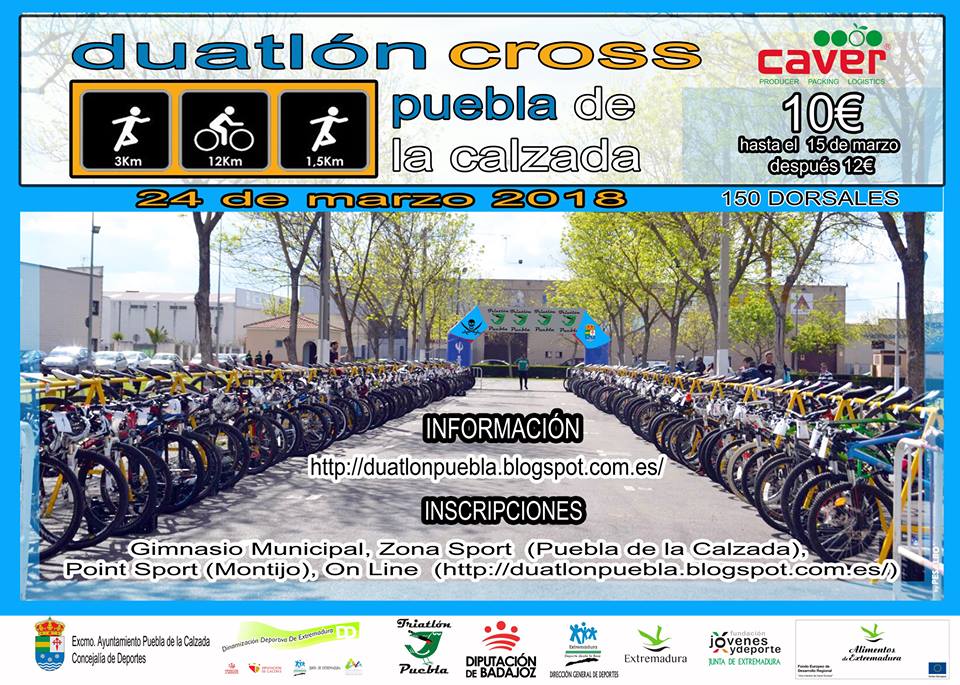 anunciar Duque técnico Inscripciones abiertas para el Duatlón Cross de Puebla de la Calzada