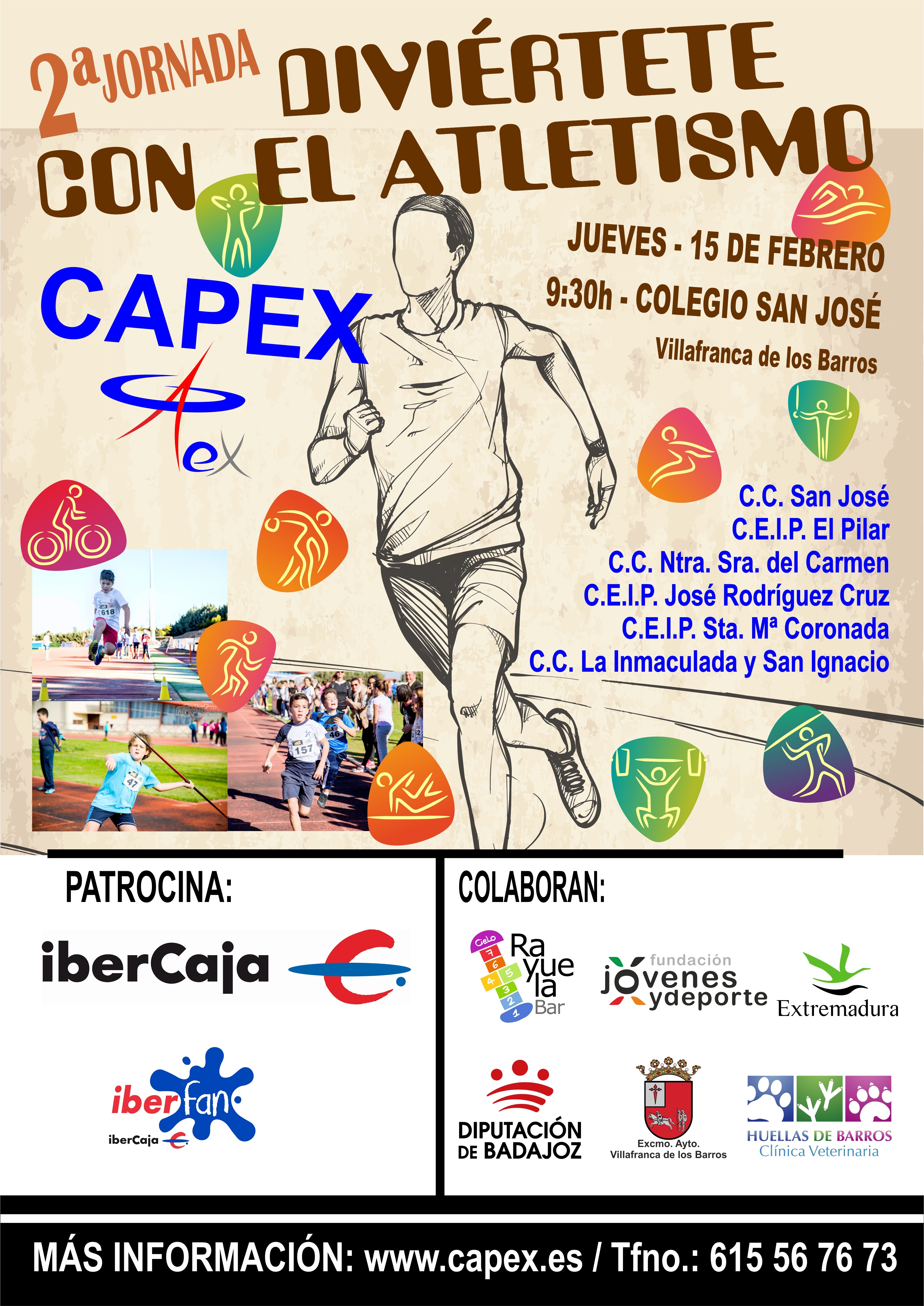 El Colegio San José acogerá la segunda jornada del IV Torneo Diviértete con el Atletismo IberFan (2)