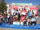 Podium masculino - El Isbilya Sloopy Joe's y el CN Cáceres Los Delfines brillan en el Duatlón de Arroyo de la Luz
