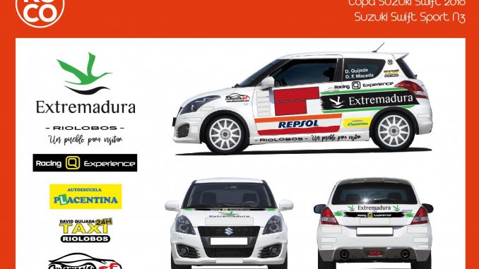 El Q Racing Extremadura presenta su imagen de cara a la Copa Suzuki Swift 2018