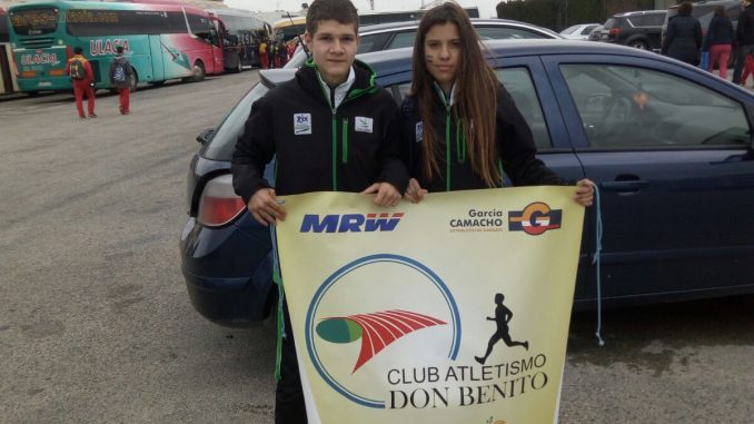 María y Gerard del Club Atletismo Don Benito estuvieron en el Cto. España de Campo a Través por Comunidades