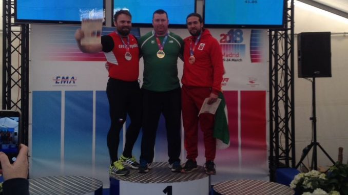 Miguel Lázaro consigue la medalla de bronce en el Campeonato de Europa Máster en Lanzamiento de Disco