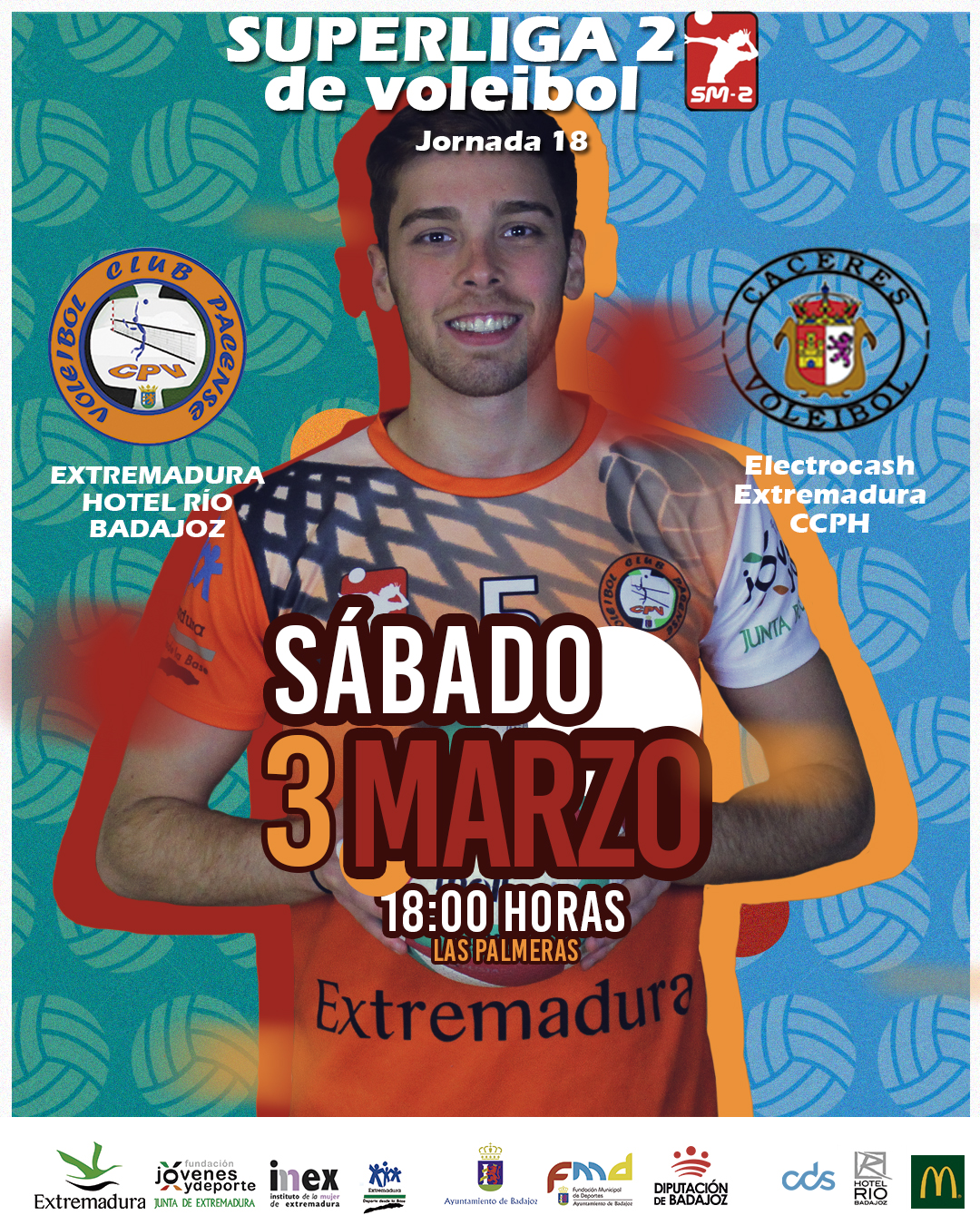 Un derbi para terminar la temporada en la superliga 2 de Voleibol para el Extremadura Hotel Río Badajoz Un derbi para terminar la temporada en la superliga 2 de Voleibol para el Extremadura Hotel Río Badajoz