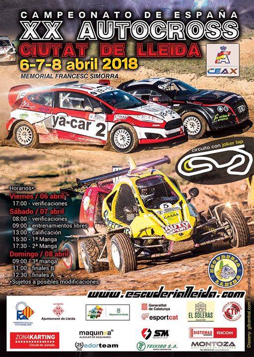 Dos vehículos de Ráfagas Racing en el Autocross de Lleida