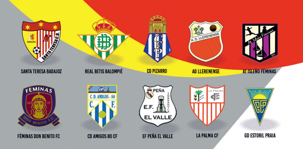 Equipos participantes en el I Torneo Internacional de Extremadura de Fútbol Femenino