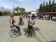 Integrantes del Mideba Extremadura estuvieron en Alburquerque para mostrar el baloncesto en silla de ruedas