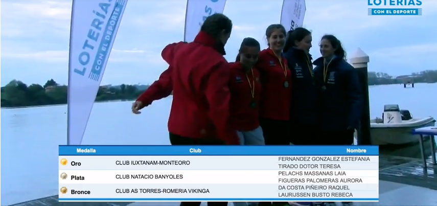Podium Club Piragüismo Iuxtanam Teresa Tirado Podium Club Piragüismo Iuxtanam Teresa Tirado