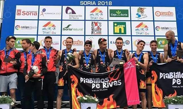Tres extremeños en el podio del Campeonato de España de Duatlón por equipos