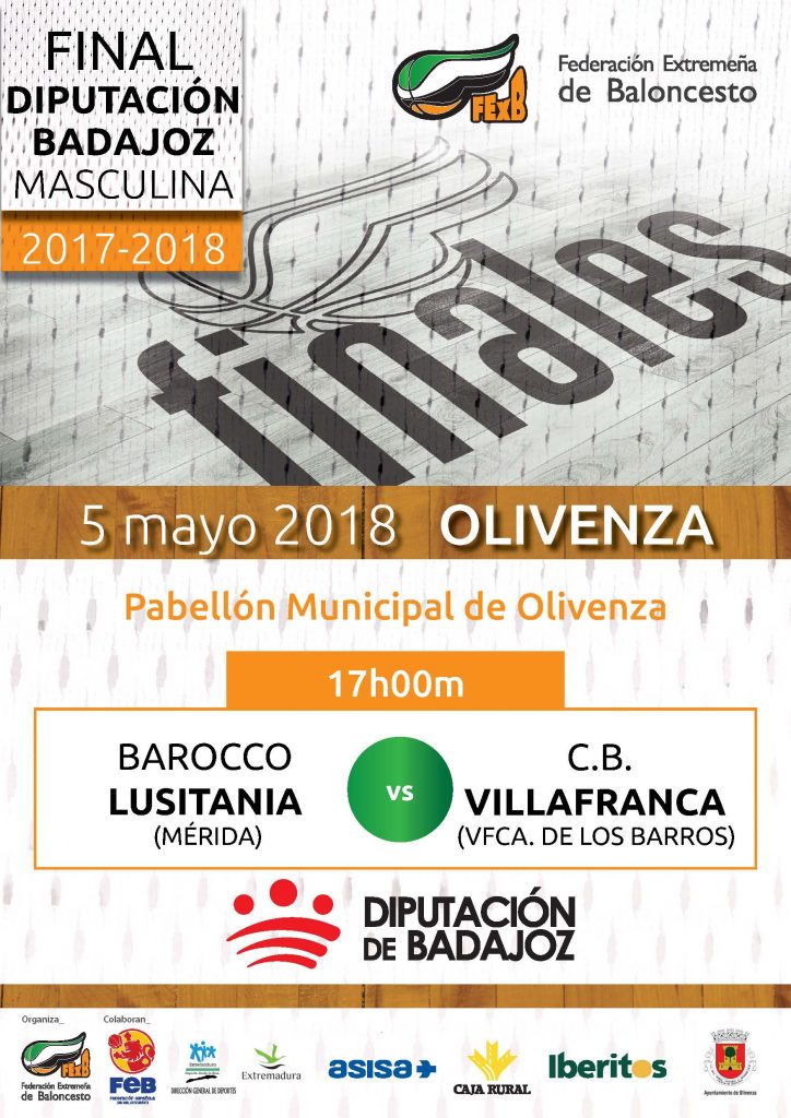 Finales de la temporada 2017/2018 en categorías masculina y femenina el sábado 5 de mayo Finales de la temporada 2017/2018 en categorías masculina y femenina el sábado 5 de mayo