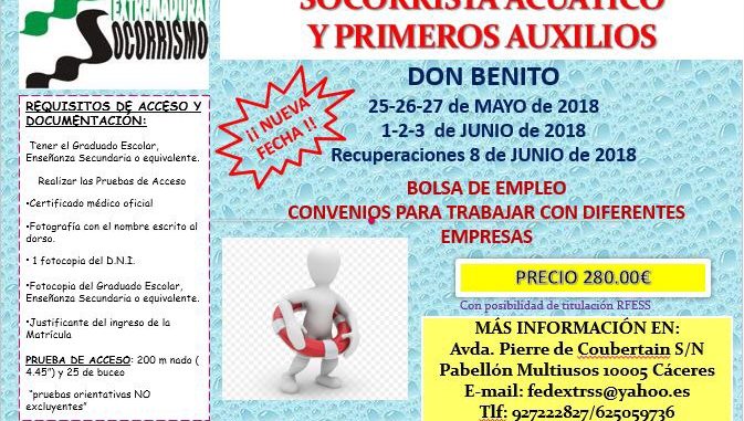 Curso de Socorrista Acuático y Primeros Auxilios