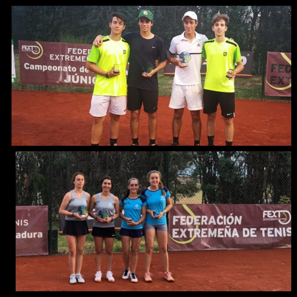 El Club de Tenis Cabezarrubia acogió el Campeonato de Extremadura de Tenis Junior de Dobles