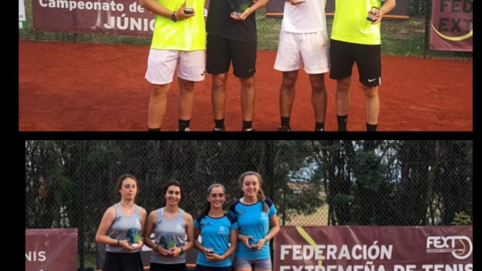 El Club de Tenis Cabezarrubia acogió el Campeonato de Extremadura de Tenis Junior de Dobles