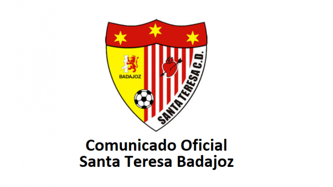 Comunicado Oficial Junta Directiva Santa Teresa Badajoz