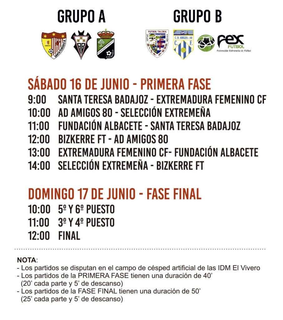 Llega la octava edición de la Women’s Cup Ciudad de Badajoz en Fútbol 11 Llega la octava edición de la Women’s Cup Ciudad de Badajoz en Fútbol 11