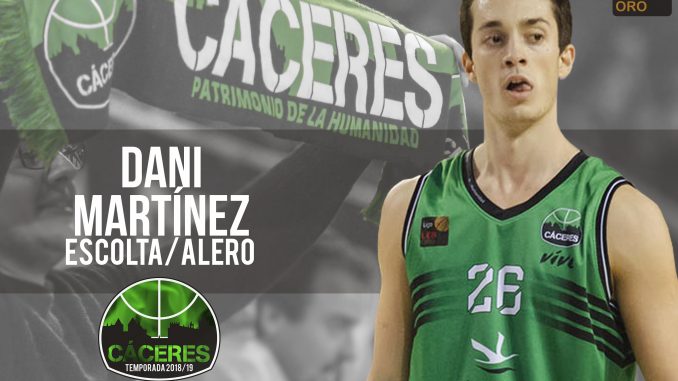 El Cáceres confía en su particular escolta, alero y base, Dani Martínez