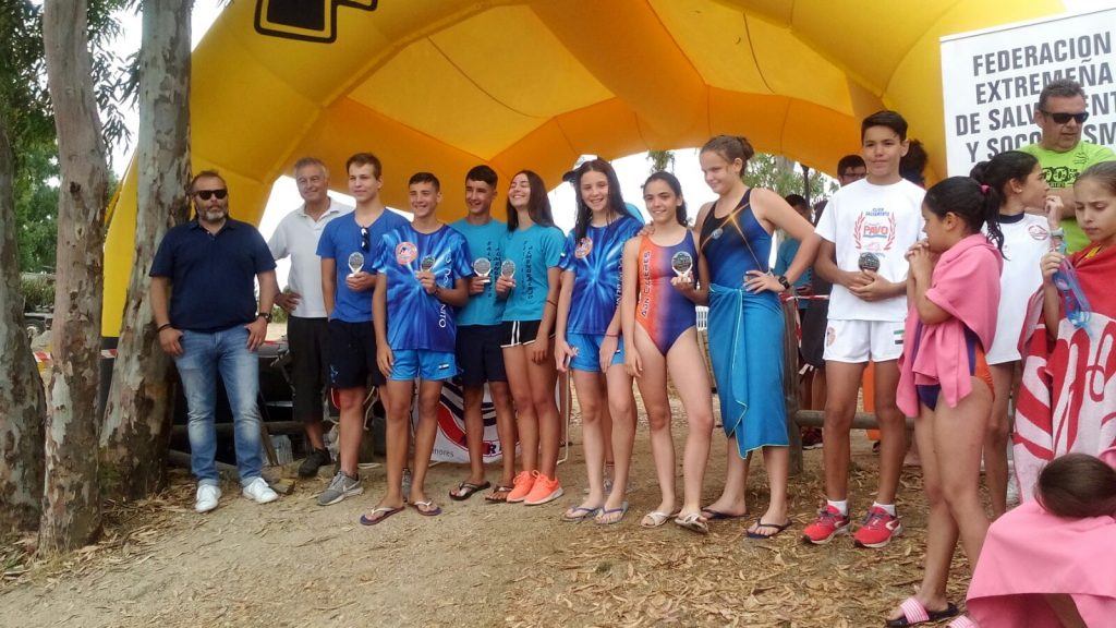 Excelentes resultados del Club Salvamento y Socorrismo Don Benito I Open Rescate de Aguas Abiertas en el pantano de Proserpina