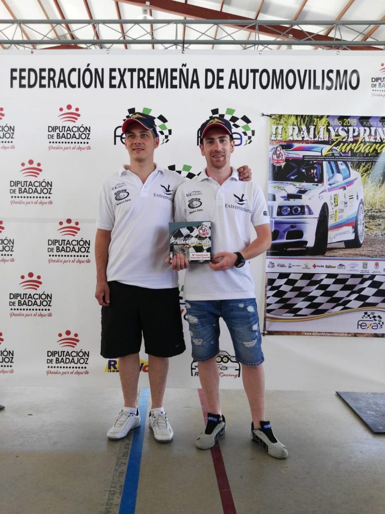 Paco Montes y David Collado lideran el regional de asfalto tras el Rallysprint Zurbarán