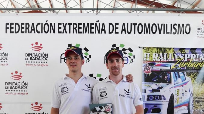 Paco Montes y David Collado lideran el regional de asfalto tras el Rallysprint Zurbarán