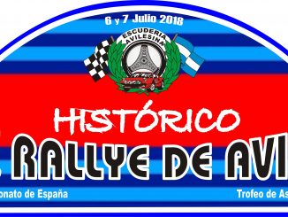 Placa - Concha Velázquez en el Rallye de Avilés Histórico