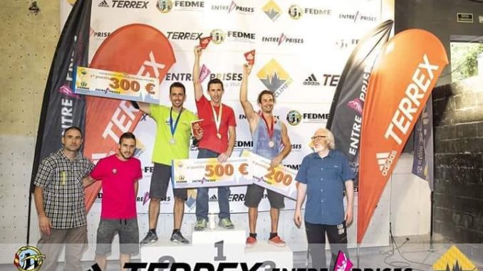 Podium extremeño en la segunda prueba de la Copa de España de Escalada deportiva 2018