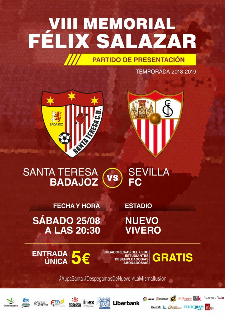 El Santa Teresa Badajoz se presentará ante el Sevilla FC en el Nuevo Vivero