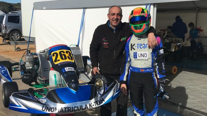 El cacereño Luis Belloso en la última cita del Campeonato de Europa de Karting
