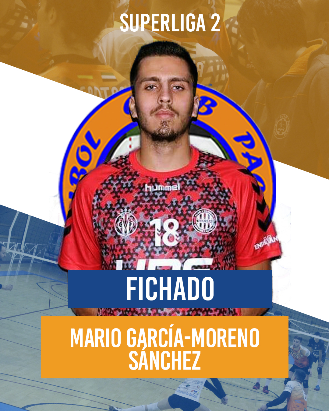 Mario García-Moreno Sánchez jugará en el Extremadura Club Pacense Voleibol