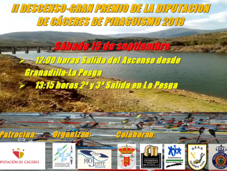 Celebración del II Descenso-Gran Premio de la Diputación de Cáceres de Piragüismo