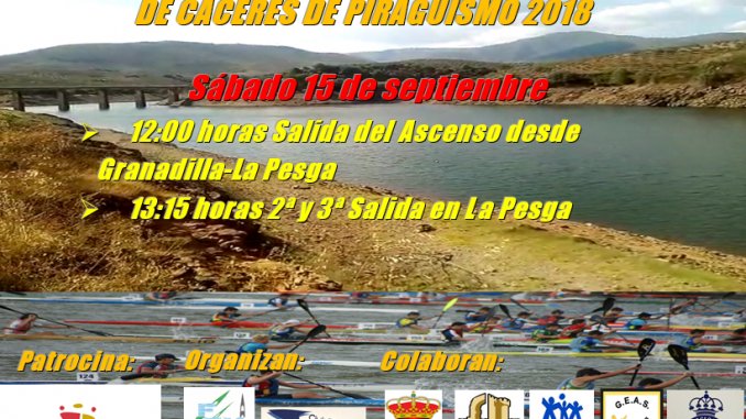 Celebración del II Descenso-Gran Premio de la Diputación de Cáceres de Piragüismo