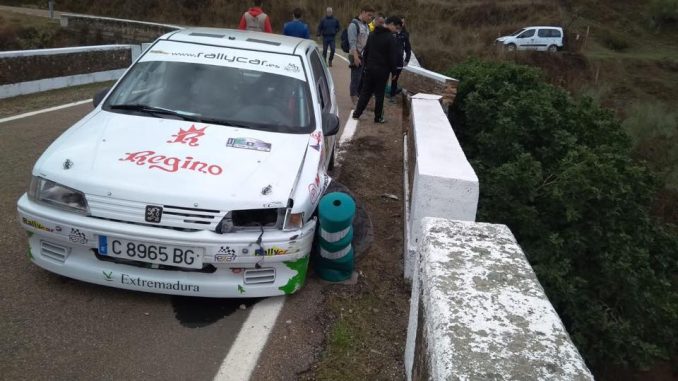 Los accidentes lastran al Extremadura Rallye Team en Culebrín-Pallares