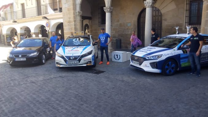 Victoria de los extremeños José María Prieto Maroto y Melodie Vicente en la vertiente Euro 6 en el Eco Rallye Ciudad de Plasencia