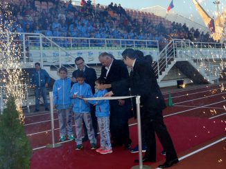 Inauguración de las Pistas de Atletismo de la Ciudad Deportiva de Villafranca de los Barros
