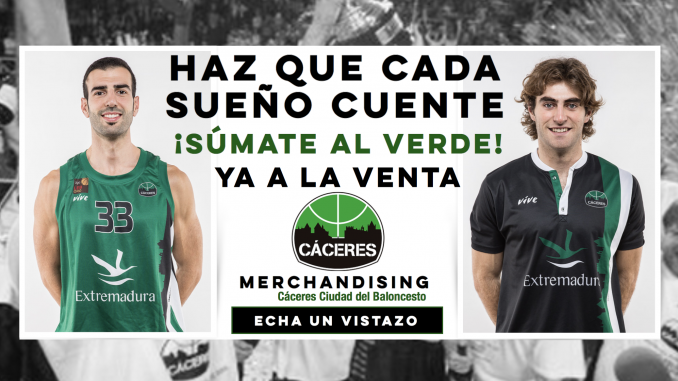 El Cáceres pone a la venta las camisetas oficiales 18/19