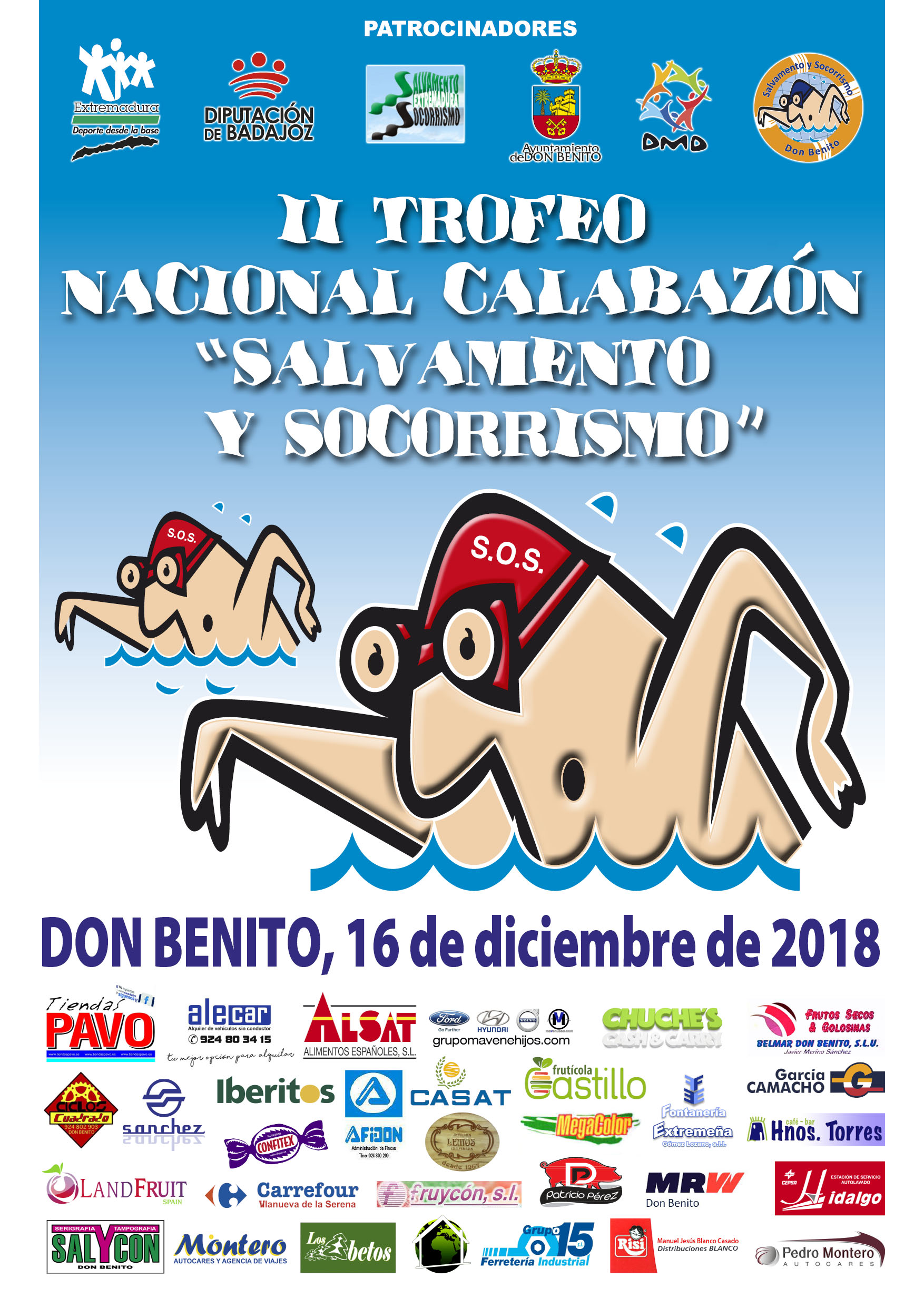Resultados del II Trofeo Nacional Calabazón de Salvamento y Socorrismo de Don Benito
