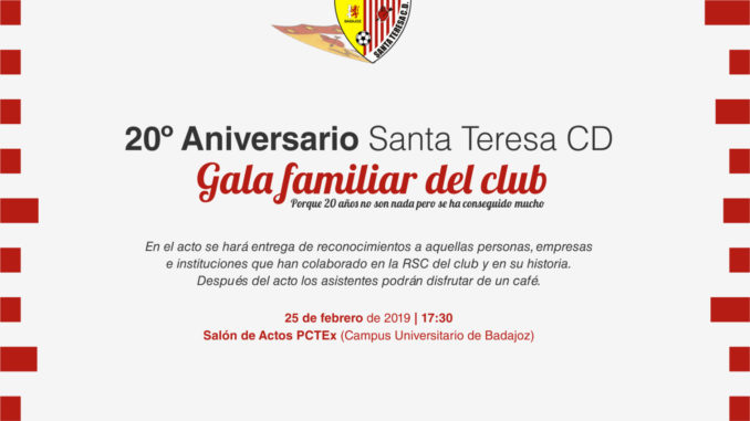 El Santa Teresa organiza una gala familiar en la que entregará distinciones y reconocimientos
