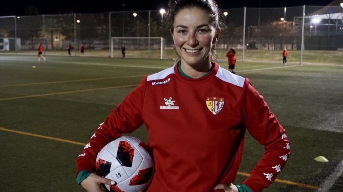 Declaraciones de Mariana Díaz en su primer entrenamiento con el Liberbank Santa Teresa Badajoz