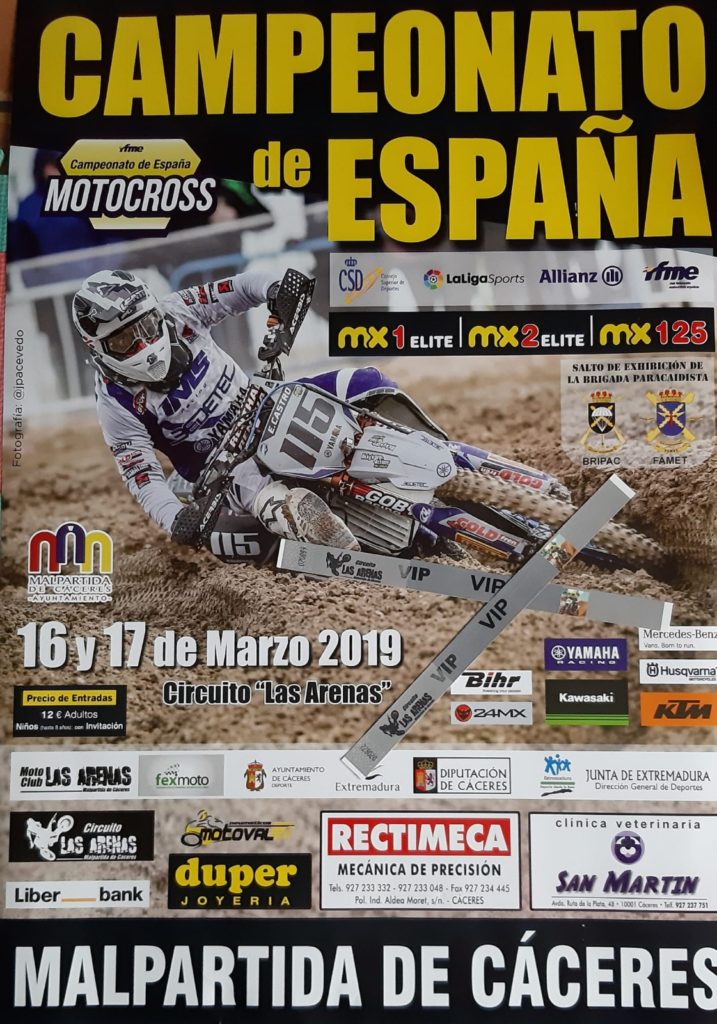 Malpartida de Cáceres se prepara para recibir el Campeonato de España de Motocross