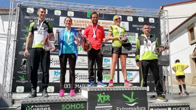 Dani Remón y Eva Sayago se proclaman campeones de Extremadura de Carreras por Montaña en Arroyomolinos