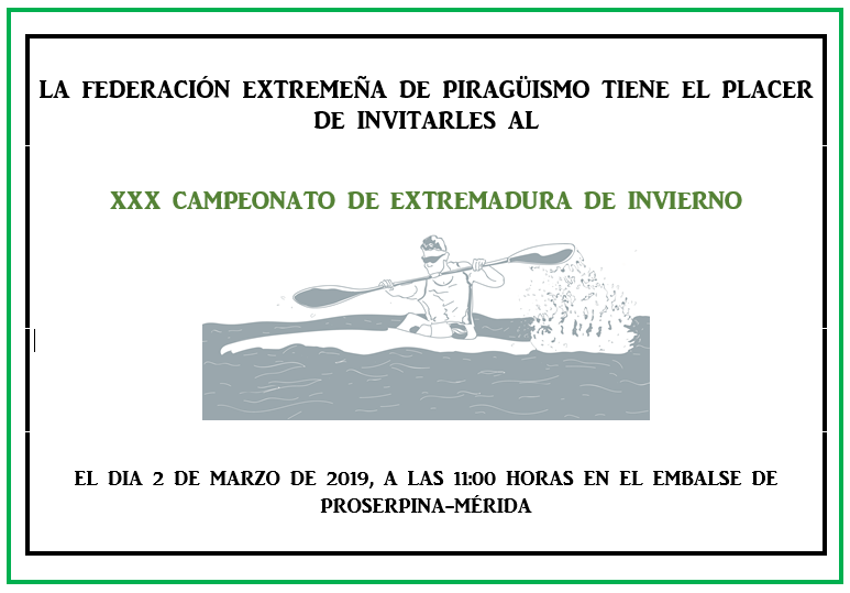XXX Campeonato de Extremadura de Invierno en el Embalse de Proserpina