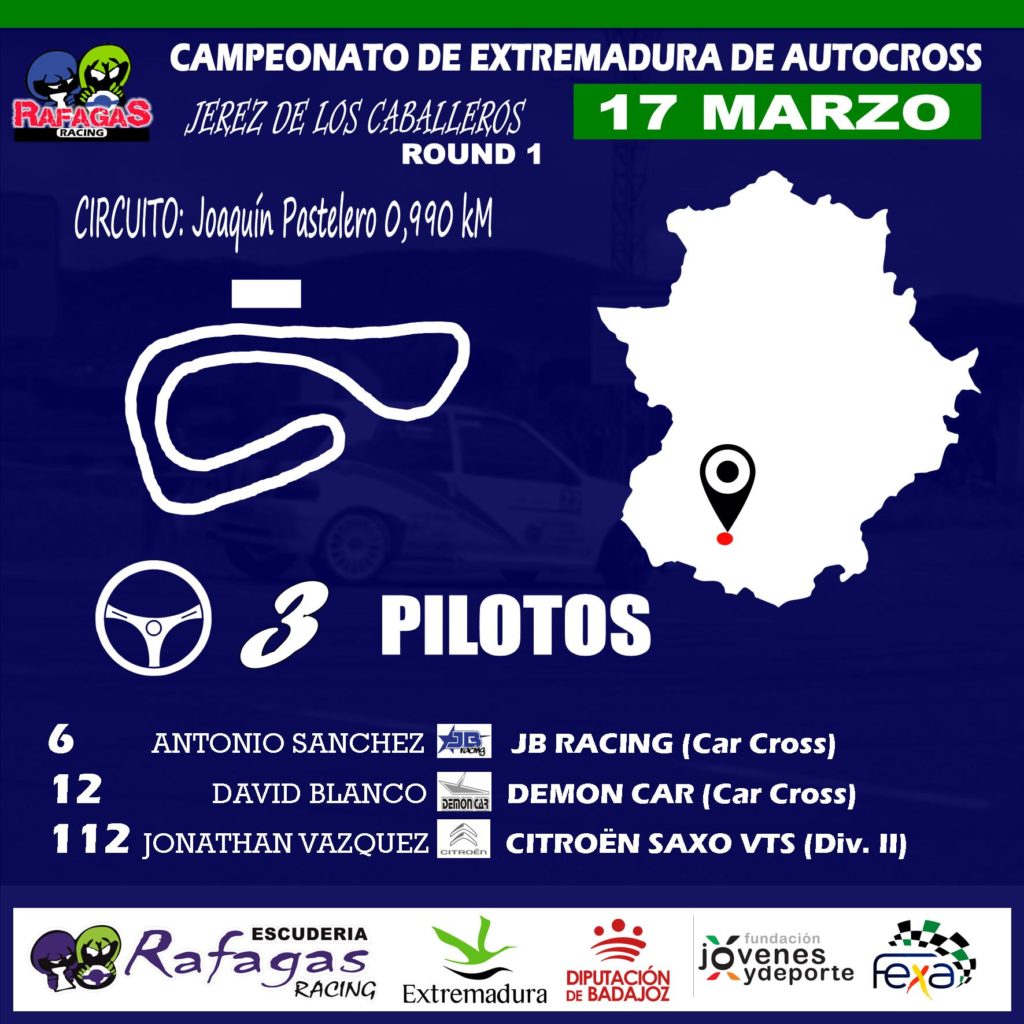 Arranca el Campeonato de Extremadura de AUTOCROSS